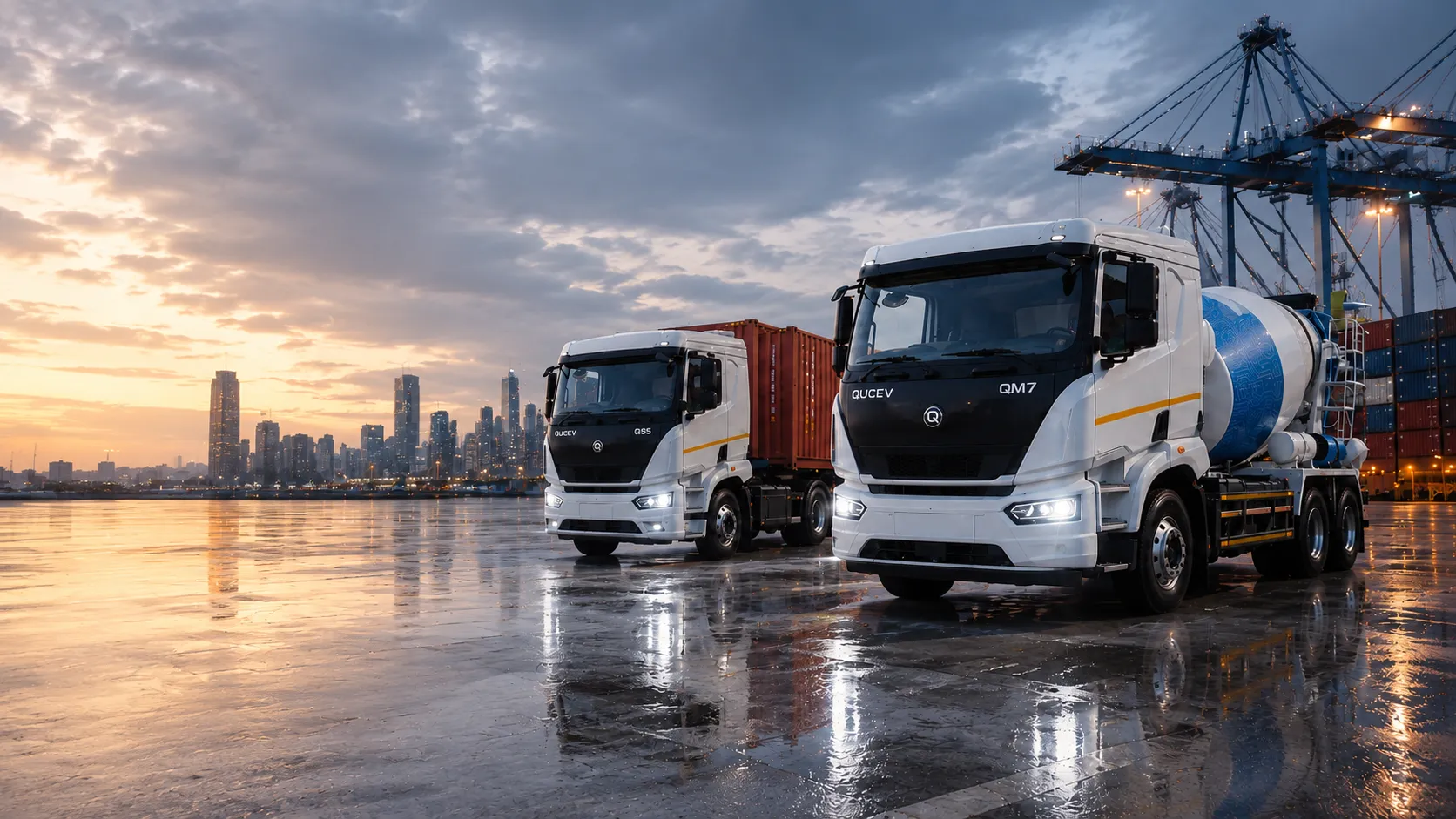 Qucev vehicles for logistics applications